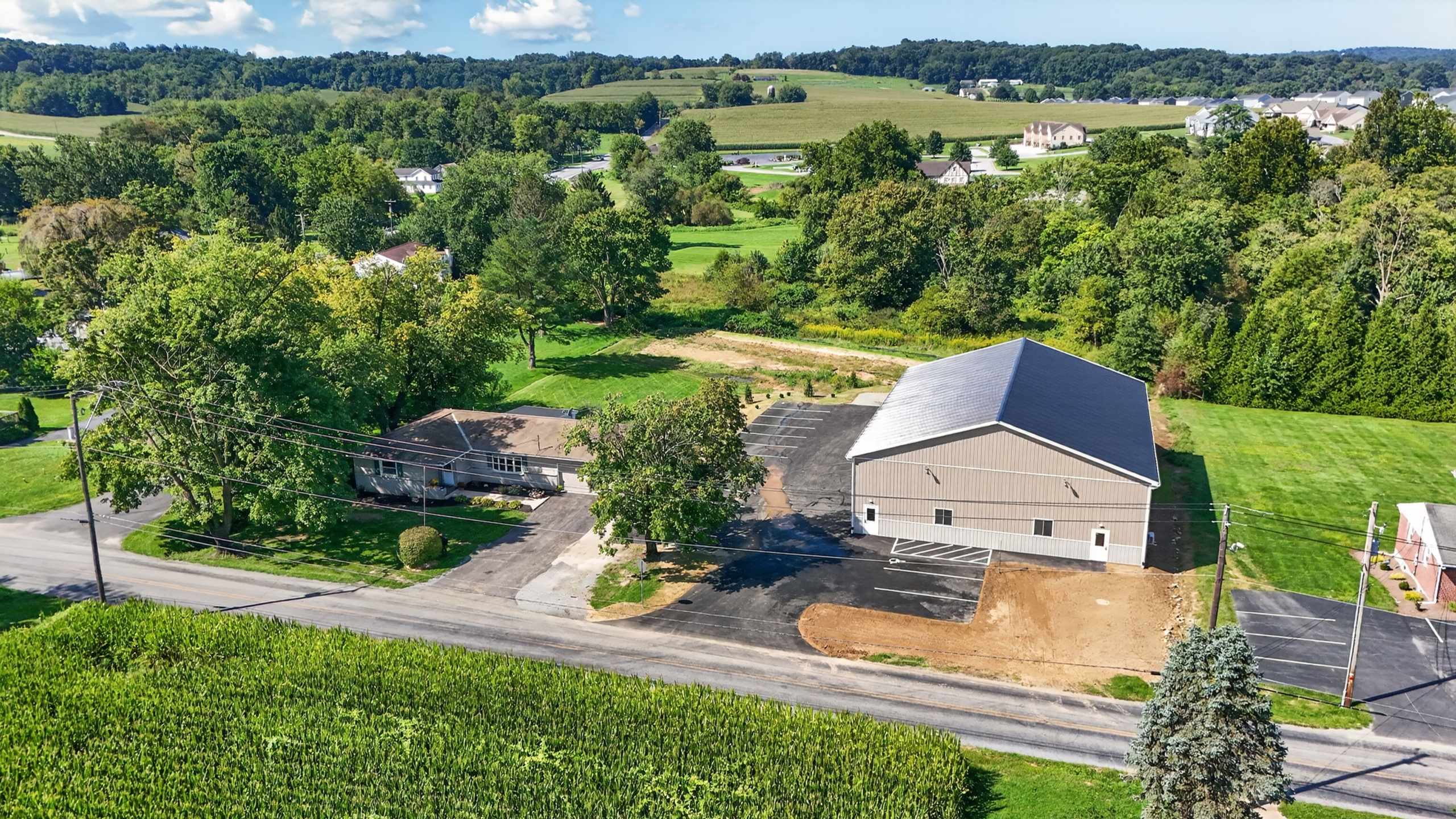 Ranch Home & Prime Commercial - 183 Oak Bottom Rd, Quarryville, PA, USA - Intel Auctions